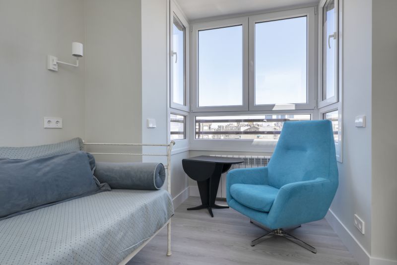 Living Room with Bay Windows